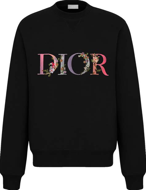 dior flowers sweatshirt